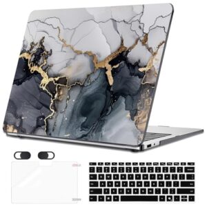 Seanai Capa protetora compatível com laptop Microsoft Surface 2095 de 13 polegadas, tela sensível ao toque 2025, Windows 11 Copilot+ PC, capa rígida, capa de teclado e película de tela, padrões