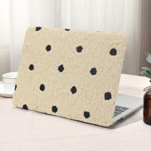 Seorsok Compatível com MacBook Air 13 polegadas 2022 2021 2020-2018 versão A1932 A2179 M1 A2337, capa rígida de plástico e capa de teclado, pelúcia cáqui