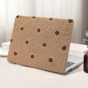 Seorsok Compatível com MacBook Pro 13 polegadas Capa M2 2023-2016 A2338 M1 A2251 A2289 A2159 A1989 A1708 A1706, macia e fofa de bolinhas de couro sintético, capa rígida de plástico e capa de teclado