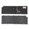Siakoocty Layout americano de substituição para laptop com teclado retroiluminado para Dell Latitude 5520 5521 Precision 3560 3561 NSK-QZABW 0N7N16 N7N16