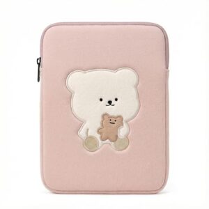 Skive Capa protetora macia para notebook para MacBook Air/Pro, LG Gram, Samsung, capa de tecido leve e elegante (rosa, 15~16 polegadas)