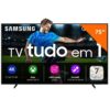 Smart TV 75 Polegadas Samsung QLED 4K, Processador com AI - QN75Q7FAA 2025
