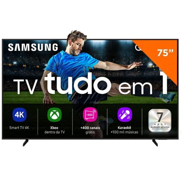Smart TV 75 Polegadas Samsung QLED 4K, Processador com AI - QN75Q7FAA 2025