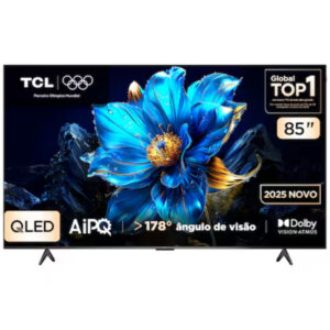 Smart TV 85” TCL 85P7K 4K QLED UHD 60Hz HDR10+ 60Hz Sistema Operacional Google TV