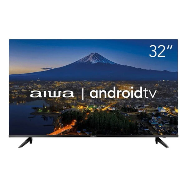 Smart TV AIWA 32” Android HD Borda Ultrafina HDR10 Dolby Áudio AWS-TV-32-BL-02-A
