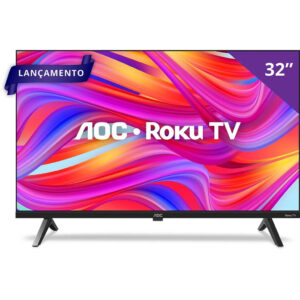 Smart TV AOC LED 32" HD WI-FI Roku TV HDMI USB - 32S5045/78G