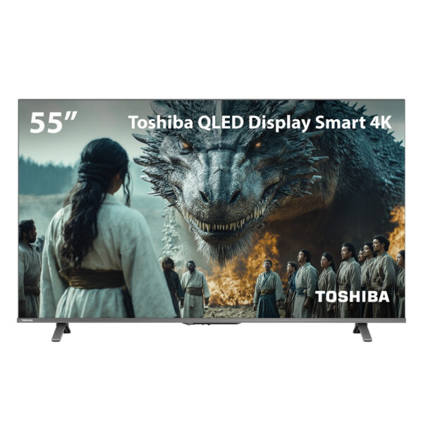 Smart TV QLED 55 4K Toshiba Google TV 3HDMI 2USB Wi-Fi