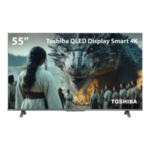 Smart TV QLED 55 4K Toshiba Google TV 3HDMI 2USB Wi-Fi