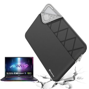 Smatree Capa para laptop de 16 polegadas GIGABYTE AERO X16 EG61H, Copilot+ PC, capa protetora para laptop com bolso para acessórios, zíper YKK, design patenteado à prova de choque (E632)