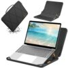 Smatree MS63T Capa protetora rígida de EVA com suporte compatível com ASUS Zenbook Pro 14 Duo OLED de 14,5 polegadas, para ASUS Zenbook Pro 14 OLED, para Vivobook S 14 OLED K5404 Laptop Bolsa