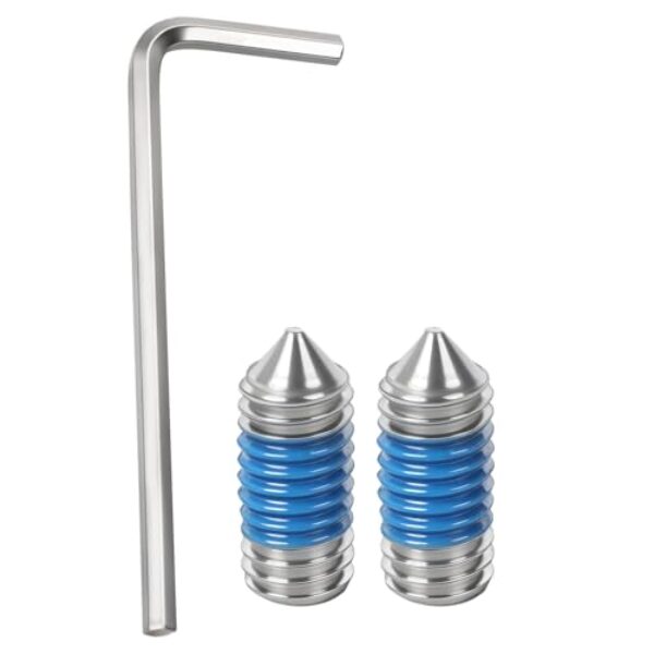 SRIAOO Para 218755402 Kit de parafusos de maçaneta de geladeira pacote com 2 (10-32 x 3/20.3 cm) Chave sextavada incluída, compatível com Frigidaire/Electrolux/Kenmore, substitui 7218755402 899226