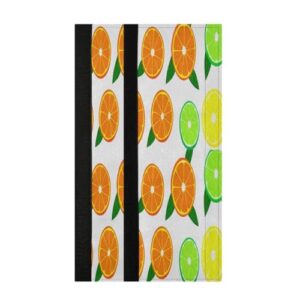 STAYTOP 2 peças de capas coloridas de maçanetas de geladeira com fatias de laranja, capas de maçaneta para geladeira e forno de micro-ondas, mantenha seu aparelho de cozinha limpo de gotejamentos