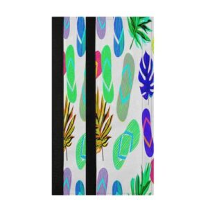 STAYTOP 2 peças de capas coloridas de maçanetas de geladeira com padrão de chinelo, capas de maçaneta para geladeira e forno de micro-ondas, mantenha seu aparelho de cozinha limpo de pingos, óleo