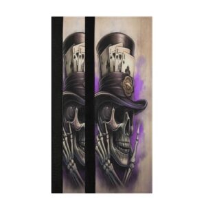 STAYTOP 2 peças de capas de maçaneta de geladeira de caveira com chapéu, capas de maçaneta para geladeira e forno de micro-ondas, mantenha seu aparelho de cozinha limpo de gotejamentos, óleo