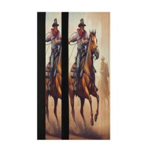 STAYTOP 2 peças de capas de maçaneta de geladeira de cowboy a cavalo, capas de maçaneta para geladeira e forno de micro-ondas, mantenha seu aparelho de cozinha limpo de gotejamentos, óleo