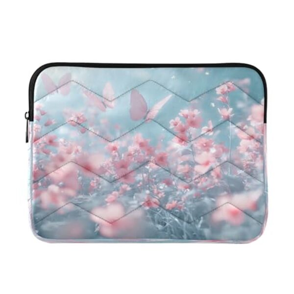 STAYTOP Linda bolsa de laptop macia e resistente a impactos com flores da primavera, bolsa protetora para notebook de 13 a 14 polegadas