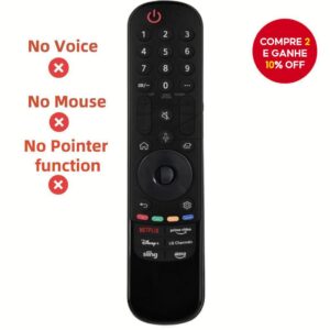 Substituição de controle remoto de TV LG, compatível com TVs LG 2017-2021 UHD OLED QNED NanoCell 4K 8K Smart TVs,
