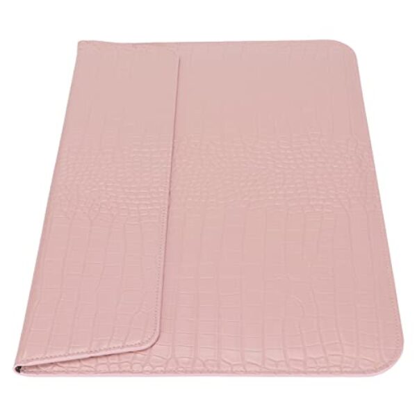 SUNGOOYUE Bolsa para Laptop de Couro PU Premium, 15,4 X 11 X 0,4 Polegadas, Capa Fina à Prova d'água Com Fecho Magnético, Compatível Com Viagens de Negócios (#12)