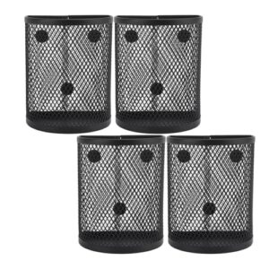 SUNGOOYUE Suporte Magnético para Caneta, Organizador de Mesa de Malha de Metal Com ímãs Fortes para Quadro Branco, Armário de Geladeira, Escritório, Escola, Armazenamento Doméstico (4 unidades)