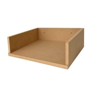 Suporte Para Air Fryer 12L e Cafeteiras Prateleira Nicho Suspenso Para Cozinha MDF(Cru)