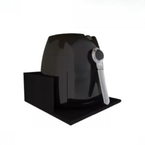 Suporte Para Airfryer Bebedouro E Eletrodomésticos Pequenos Cor preto - para Bebedouro, Micro-ondas Pequeno, Geladeira
