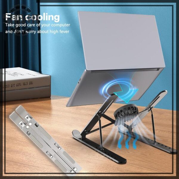 Suporte Para Refrigerador De Laptop SD & HI Notebook Dobrável Portátil Tablet De 16 A 18 Polegadas De Mesa Com Ventilado