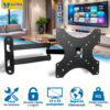Suporte Para TV 14 á 42 Polegadas Retrátil De Parede Articulado Monitor Televisão Smart Tv