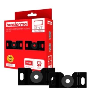 Suporte para Tv Universal Fixo Led Lcd Smart 4K 10 24 32 43 50 55 até 90'' Polegadas Parede ou Painel