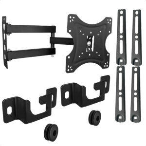 Suporte TV Articulado Tri 14 a 55 Polegadas + Suporte Fixo Universal 13 a 70 LED LCD Smart TV Kit