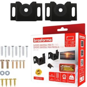 Suporte TV Universal Fixo LED LCD Smart TV 32 42 43 50 55 65 até 100 Polegadas Brasforma