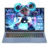 Svikou Laptop azul FHD IPS de 17,3 polegadas, Core i5-1038NG7,16GB RAM 1T SSD, laptop Win 11 Pro, gráficos tel Iris Plus, impressão digital, teclado colorido retroiluminado, teclado numérico, tipo-C