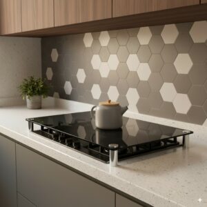 Tampa de Vidro para Fogão de Mesa de Vidro Atlas Agile Up 4 Bocas