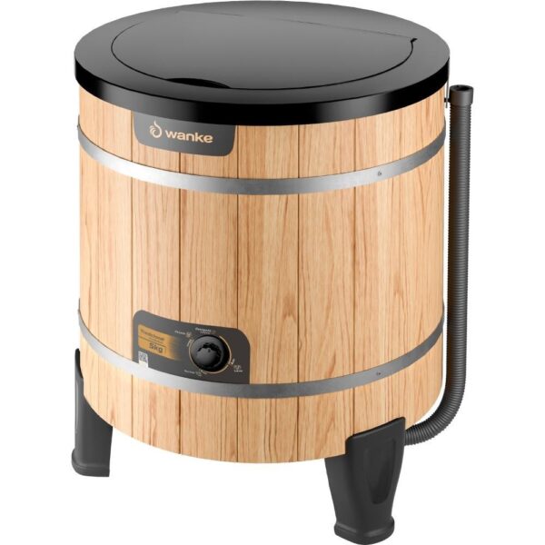 Tanquinho Máquina de Lavar Roupa Lavadora 5Kg Wanke Lavanderia Compacta Barril Marrom 127V