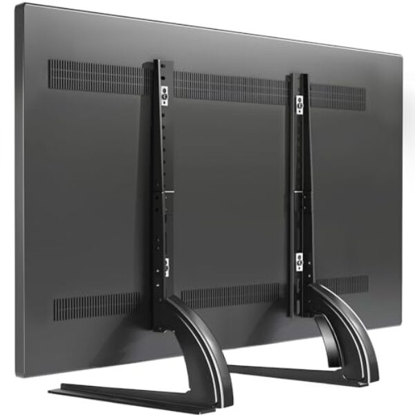 TAVR Suporte universal para TV de mesa para a maioria dos 27 30 32 37 40 42 47 50 55 60 65 polegadas Plasma LCD LED plana ou curva TVs com ajuste de altura, Padrões VESA até 800 mm x 500 mm, 88 libras