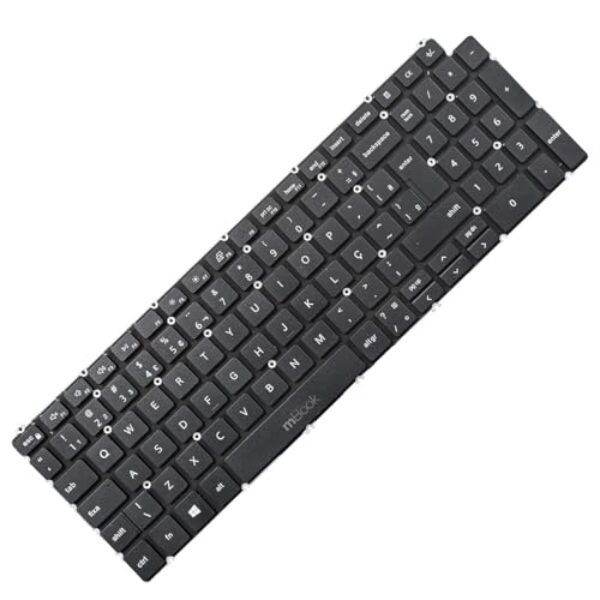 Teclado mBook para Dell Inspiron 15 P84F Preto BR sem LED