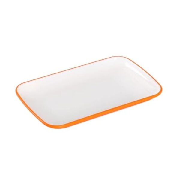 Tigela para molho Tigelas retangulares e pequenos recipientes para molho de soja são perfeitos para mergulhar petiscos(Orange)