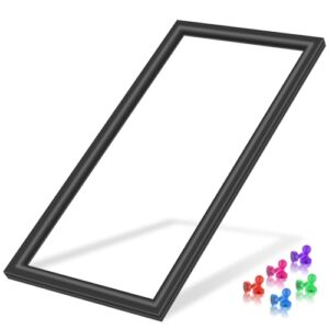 Vedação de porta de congelador WP4-81048-007 4-81048-007 atualizada compatível com reposição de vedação de porta de geladeira Whirlpool 4390759 1864000 junta de porta de geladeira preta vedação de