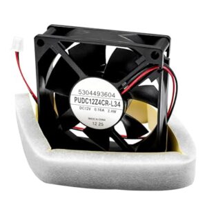 Ventilador condensador de geladeira 5304493604 com junta serve para geladeira Frigidaire Electrolux substituir 242119401 3276439 PS8770222 AP5805252 ETC.