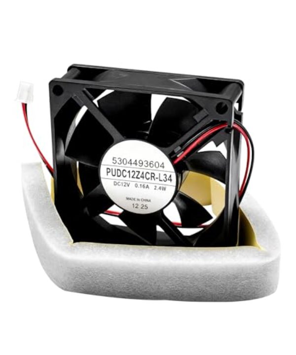 Ventilador condensador de geladeira 5304493604 com junta serve para geladeira Frigidaire Electrolux substituir 242119401 3276439 PS8770222 AP5805252 ETC.