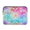 Wassud Capa para laptop de 35 cm mandala arco-íris à prova de choque à prova d'água de poliéster para notebook e tablet