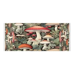 Wassud Capas de lavadora e secadora de cogumelos e vegetação, protetor de lavadora com sacos de armazenamento, capa de geladeira à prova de poeira com bolsos para lavanderia doméstica, cozinha, 120 x