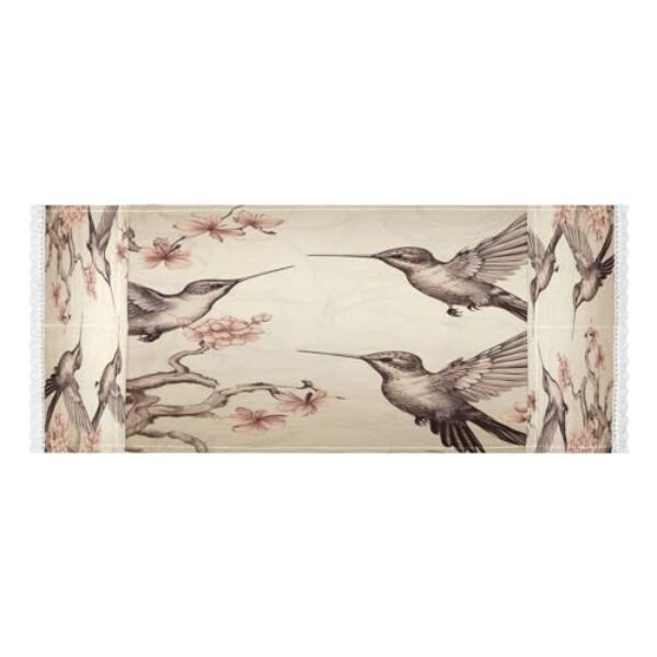 Wassud Três capas de lavadora e secadora de pássaros e flores, protetor de lavadora com sacos de armazenamento, capa de geladeira à prova de poeira com bolsos para lavanderia doméstica, cozinha, 120 x