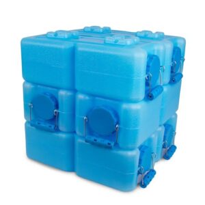 WaterBrick 9 litros livre de BPA portátil e empilhável – Pacote com 6