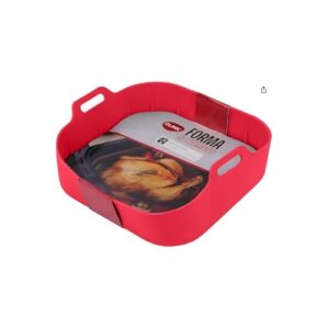 WE DROP Protetor de Silicone para Air Fryer, 19cm Quadrado, Resistente até 230°C, Antitóxico, Reutilizável