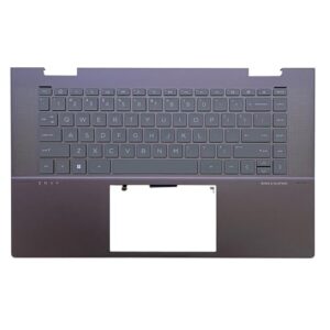 Wzqrps Novo substituto para laptop HP Envy 15-EY 15Z-EY 15-EW 15Z-EY x360 15-EY0023DX capa superior para montagem de teclado retroiluminado com apoio de mãos peça N15946-001 N09669-001 marrom
