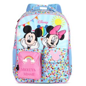Xeryus - Mochila Escolar Xeryus 16 Disney Minnie&Mickey 14842 Azul e Rosa - Infantil - Único - Azul