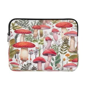 xigua Linda capa para laptop com cogumelo aquarela de 33 a 35 cm, à prova d'água, à prova de choque, capa portátil para tablet, PC, laptop