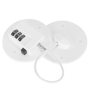 Yinhing Trava de Segurança Infantil, Nova Trava de Senha de Atualização Com Código de 3 Dígitos para Geladeira de Janela de Porta de Armário, Material de Nylon PPA de Alta Resistência, (WHITE)