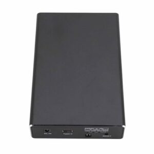 Ymiko Gabinete SSD SATA HDD de 2,5" de Compartimento Duplo Com USB C 10 Gbps, Estojo de Disco Rígido Externo para 2 Unidades, Caixa de Armazenamento Portátil de Liga de Alumínio