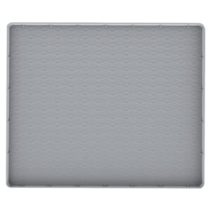YWJLQH Tapete de silicone para geladeira e freezer, multiuso, à prova de vazamentos e derramamentos, ideal para eletrodomésticos. Bandeja coletora de, Cinza